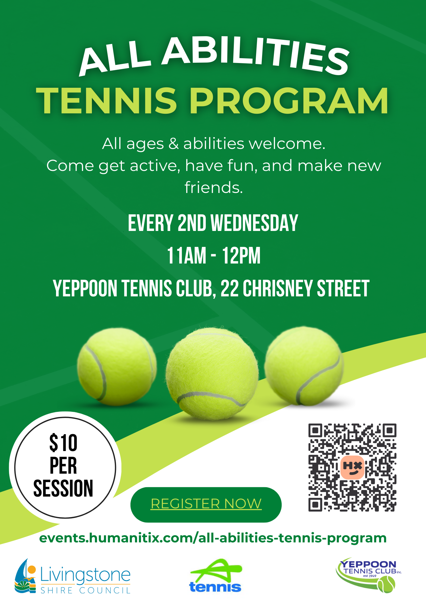 Flyer All Abilities Tennis